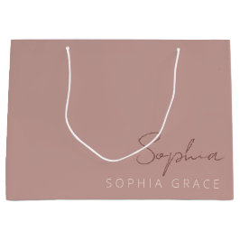 Personalisierte, moderne, handgeschriebene Script- Große Geschenktüte