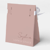 Personalisierte, moderne handgeschriebene Skriptho Geschenkschachtel (Rückseite)