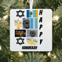 Personalisierte moderne Hanukka 9 FotoCollage