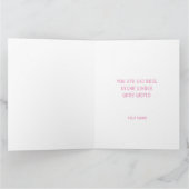 Personalisierte moderne Happy Mothers Day Typograf Karte (Innenseite)