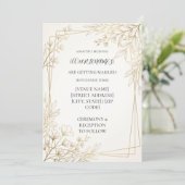 Personalisierte moderne Hochzeit Einladung (Stehend Vorderseite)