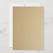 Personalisierte moderne Hochzeit Einladung (Rückseite)