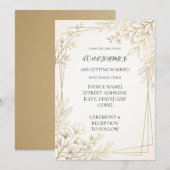 Personalisierte moderne Hochzeit Einladung (Vorne/Hinten)