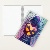 Personalisierte moderne Hübsche Pastellschrift Notizblock (Innen)