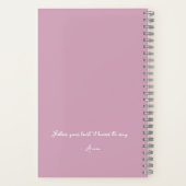 Personalisierte moderne Hübsche Pastellschrift Notizblock (Rückseite)