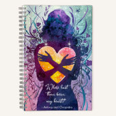 Personalisierte moderne Hübsche Pastellschrift Notizblock (Vorderseite)