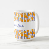 Personalisierte moderne italienische Küche Lemons Kaffeetasse (VorderseiteRechts)