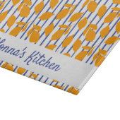 Personalisierte moderne italienische Küche Lemons Schneidebrett (Ecke)