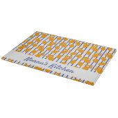 Personalisierte moderne italienische Küche Lemons Schneidebrett (Ecke)