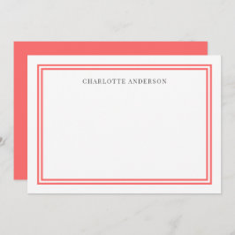 Personalisierte, moderne, klassische Grenzen Mitteilungskarte