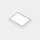 Personalisierte, moderne, klassische Grenzen Post-it Klebezettel (angewinkelt)