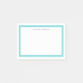 Personalisierte, moderne, klassische Grenzen Post-it Klebezettel (Vorderseite)