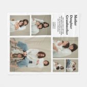 Personalisierte moderne Mama | 6 FOTO Fleecedecke (Vorderseite (Horizontal))