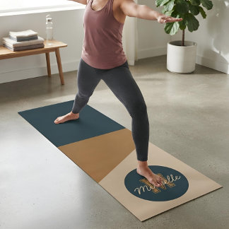 Personalisierte moderne minimalistische Erdtöne-Mo Yogamatte