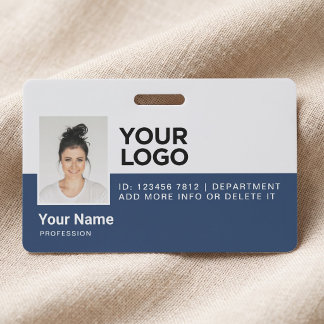 Personalisierte moderne Mitarbeiter-Foto-ID-Sicher Ausweis