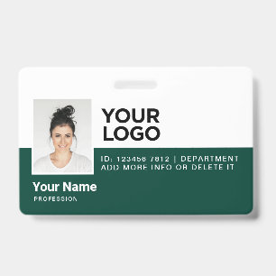 Personalisierte moderne Mitarbeiter-Foto-ID-Sicher Ausweis