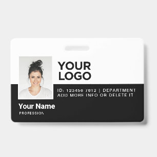 Personalisierte moderne Mitarbeiter-Foto-ID-Sicher Ausweis