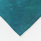 Personalisierte moderne Monogramm Name Summer Beac Fleecedecke (Ecke)