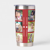 Personalisierte moderne Multifoto-Collage mit Mono Thermobecher (Rechts)