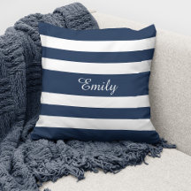 Personalisierte, moderne Navy Blue Stripes