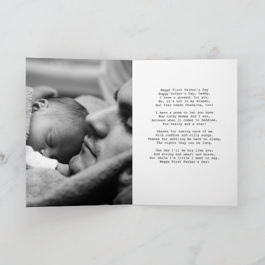 Personalisierte Moderne Nummer 1 Vatertag Karte (Innenseite)