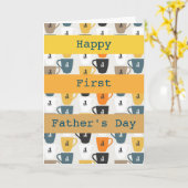 Personalisierte Moderne Nummer 1 Vatertag Karte (Gelbe Blume)