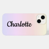 Personalisierte moderne Pastel Ombre Case-Mate iPhone Hülle (Rückseite (Horizontal))
