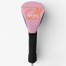 Personalisierte, moderne Pink Golf Head Cover