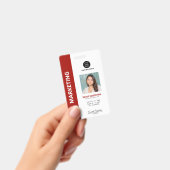 Personalisierte moderne professionelle Mitarbeiter Ausweis (Handheld)
