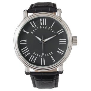 Personalisierte moderne römische Hausticks Armbanduhr