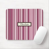 Personalisierte moderne rosa Mauve Vertikale Strei Mousepad (Mit Mouse)