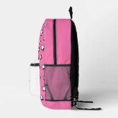 Personalisierte, moderne rosa Sterne, trendige Kin Bedruckter Rucksack (Rechts)