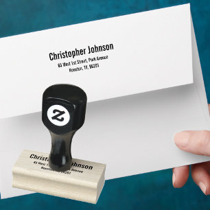 Personalisierte moderne Rücksendeadresse Gummistempel