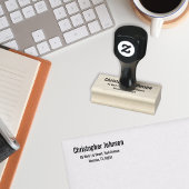 Personalisierte moderne Rücksendeadresse Gummistempel