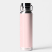 Personalisierte moderne Schattenmonogramm-Initiale Trinkflasche (Rückseite)