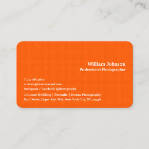 Personalisierte moderne schicke Orangenplätze DIR Visitenkarte