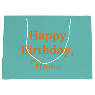 Personalisierte, moderne, schicke und glückliche G Große Geschenktüte