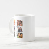 Personalisierte moderne Schwestern 6 FotoCollage Kaffeetasse (Vorderseite Links)