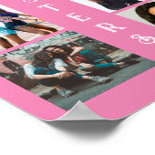 Personalisierte moderne Schwestern 6 FotoCollage Poster (Ecke)