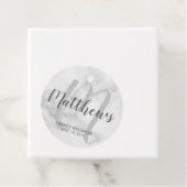 Personalisierte moderne Script-Monogramm und Famil Geschenkanhänger (Beispiel)