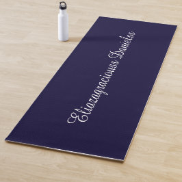 Personalisierte moderne süße elegante Skript Name Yogamatte