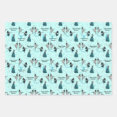 Personalisierte moderne Tänzer geben Wrap-Set Geschenkpapier Set (Vorderseite 3)