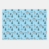 Personalisierte moderne Tänzer geben Wrap-Set Geschenkpapier Set (Vorderseite 2)