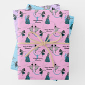 Personalisierte moderne Tänzer geben Wrap-Set Geschenkpapier Set (Beispiel)