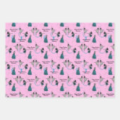 Personalisierte moderne Tänzer geben Wrap-Set Geschenkpapier Set (Vorderseite)