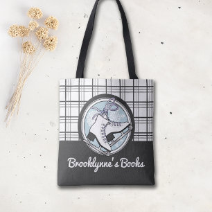 Personalisierte moderne Tartan Ice Skaten Tasche