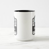 Personalisierte moderne Tartan Ice Skaten Tasse (Zentrum)