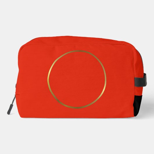 Personalisierte moderne Toilettenverpackung Waschbeutel (Rückseite)