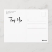 Personalisierte moderne Typografie Foto Bridge Gro Postkarte (Rückseite)