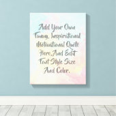 Personalisierte moderne Typografie Leinwanddruck (Insitu (Holzboden))